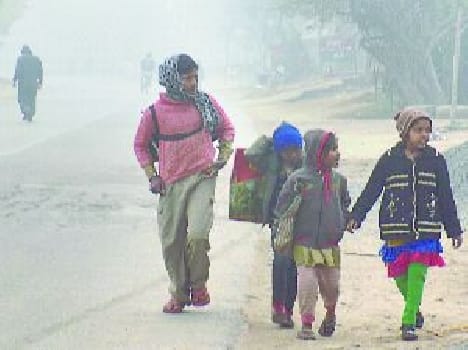 Schools are also open in winter
